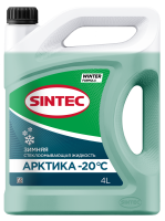 как выглядит жидкость незамерзающая sintec арктика -20 4л 614507 на фото