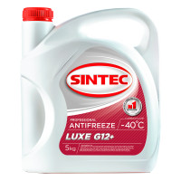 как выглядит антифриз sintec luxе g12+ красный 5кг на фото