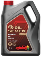 как выглядит масло моторное s-oil 7 red #9 sp 5w30 4л на фото