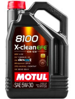 как выглядит масло моторное motul 8100 x-clean efe 5w30 4л  на фото