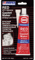 как выглядит герметик прокладка abro красный фирменный 85г 11abr на фото
