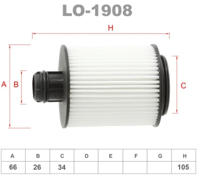как выглядит фильтр масляный lynxauto lo-1908 на фото